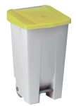 Cubo tapa amarilla 60 l.