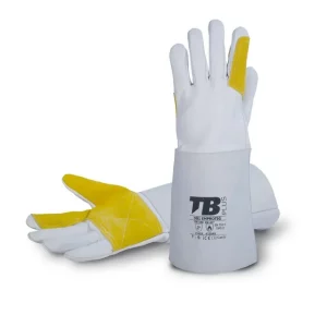 Pack de 10 guantes soldador con protección térmica al calor y mecánica 981EMPROTIG Tomás Bodero