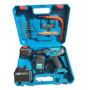 Taladro 24V inalámbrico + accesorios tipo Makita