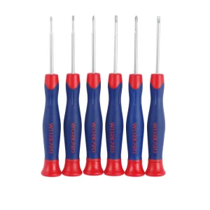 WORKPRO JUEGO DESTORNILLADORES 6 piezas CR-V (medidas métricas)