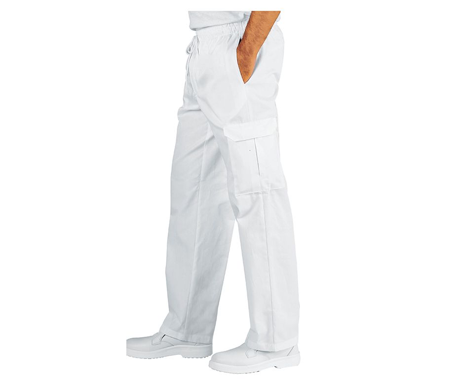 Pantalón Cocinero Blanco Algodón