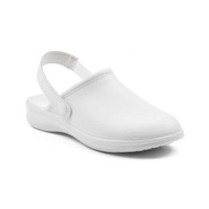 Zueco Ligero Antideslizante Mujer Blanco Cómodos